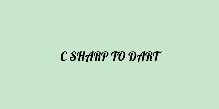 Free AI based c# to dart code converter Online
