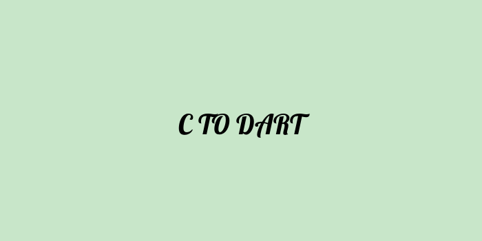 Free AI based c to dart code converter Online