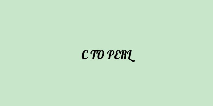 Free AI based c to perl code converter Online