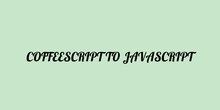 Free AI based coffeescript to javascript code converter Online