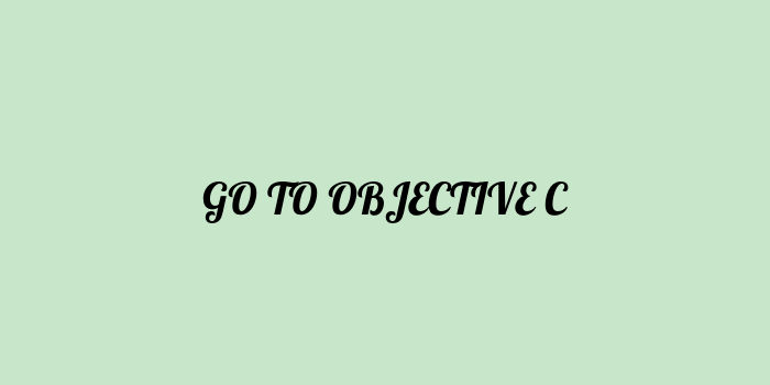 Free AI based go to objective c code converter Online