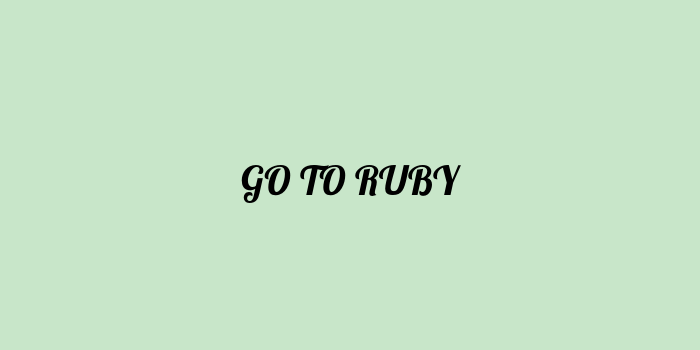 Free AI based go to ruby code converter Online