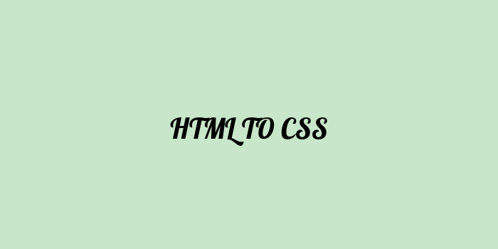 Free AI based html to css code converter Online