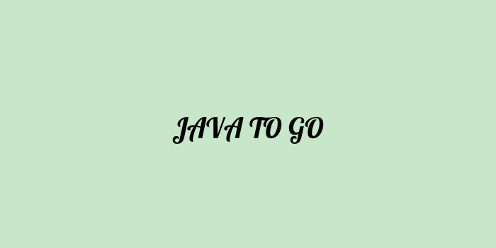 Free AI based java to go code converter Online