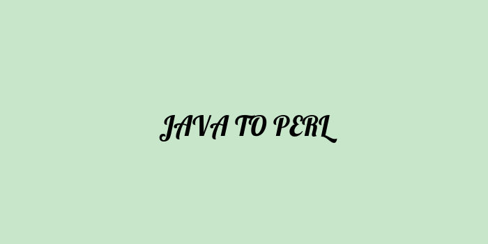 Free AI based java to perl code converter Online