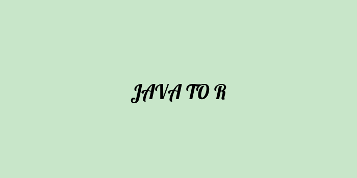 Free AI based java to r code converter Online