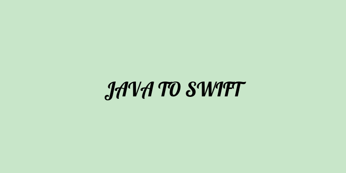 Free AI based java to swift code converter Online