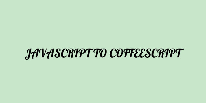 Free AI based javascript to coffeescript code converter Online