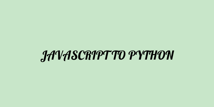 Free AI based javascript to python code converter Online