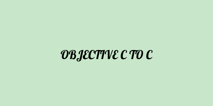 Free AI based objective c to c code converter Online