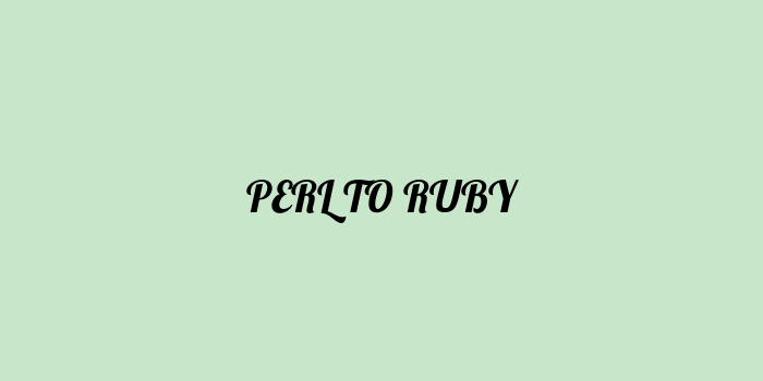 Free AI based perl to ruby code converter Online