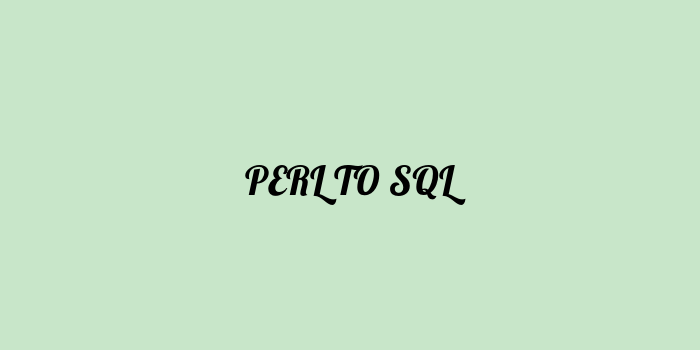 Free AI based perl to sql code converter Online