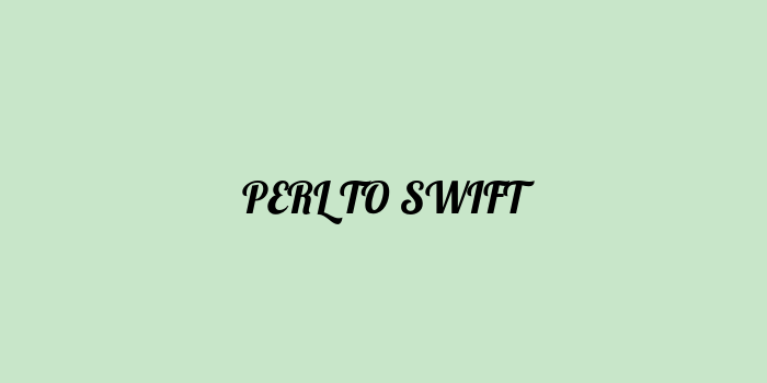 Free AI based perl to swift code converter Online
