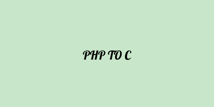 Free AI based php to c code converter Online