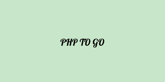 Free AI based php to go code converter Online