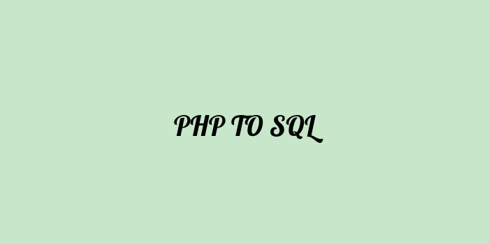 Free AI based php to sql code converter Online