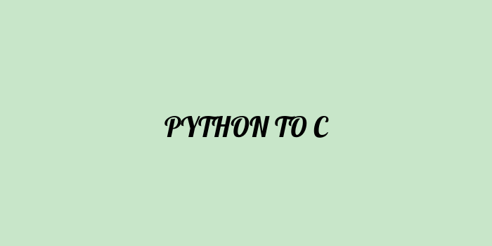 Free AI based python to c code converter Online