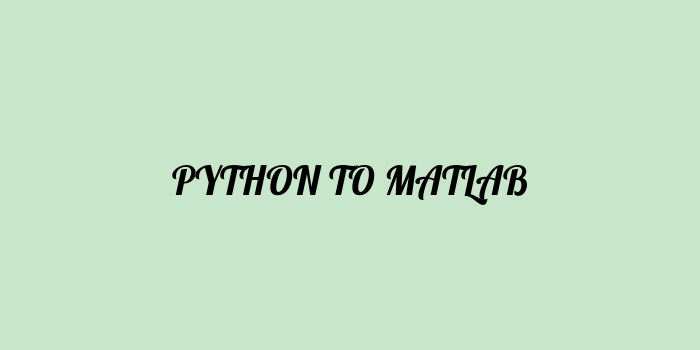 Free AI based python to matlab code converter Online