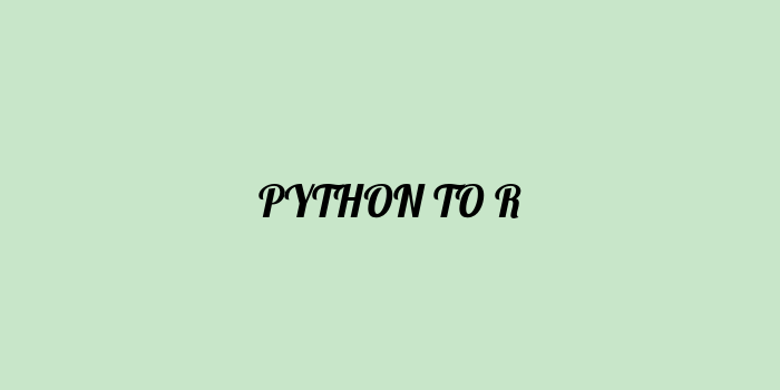 Free AI based python to r code converter Online