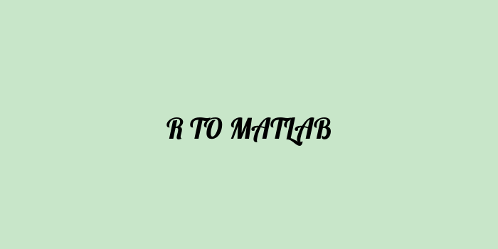 Free AI based r to matlab code converter Online