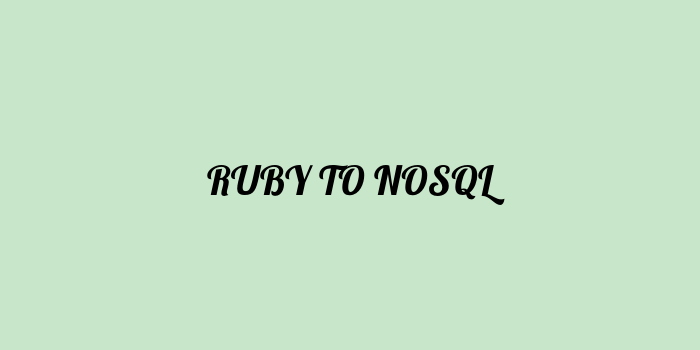 Free AI based ruby to nosql code converter Online