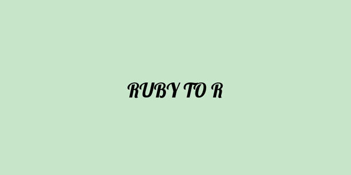 Free AI based ruby to r code converter Online
