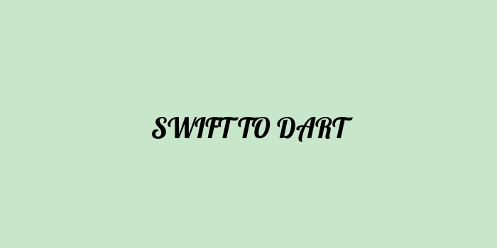 Free AI based swift to dart code converter Online