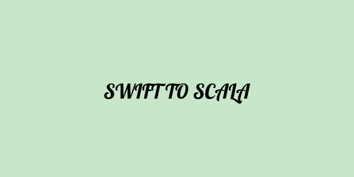 Free AI based swift to scala code converter Online
