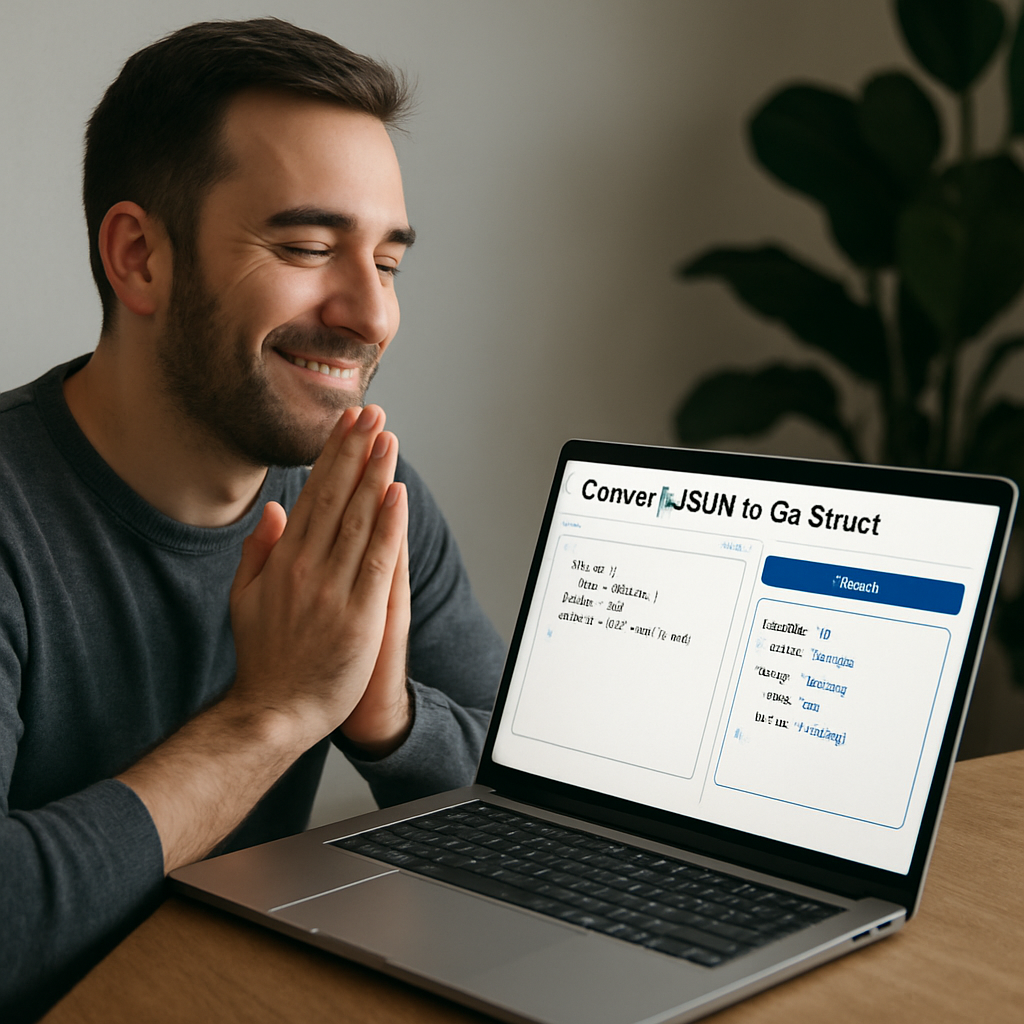 Convert JSON to Go Struct Online Tool – Step‑by‑Step How‑To Guide